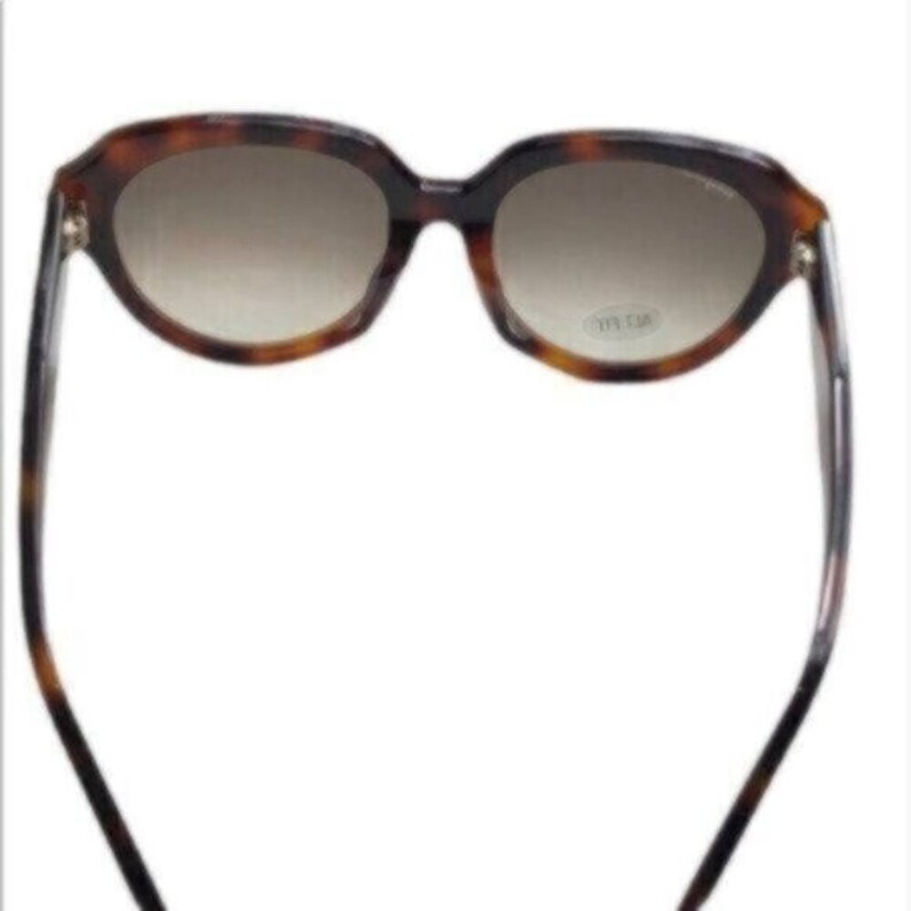 NWT Salvatore Ferragamo Brown Tortoise Shell Rectangle Sunglasses - Picture 3 of 9